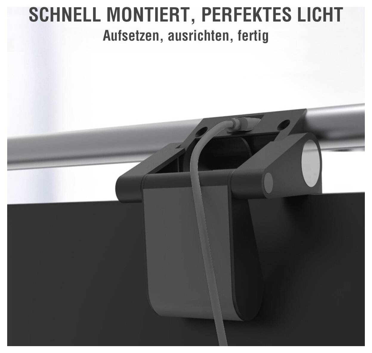 4Smarts USB-Leuchte LightBar Monitorlampe LightBar, silber