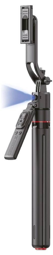 Tragbares Inspektionsbohroskop mit Kamera, flexiblem Arm und beleuchtetem Messkopf zum Einsehen von schwer zugänglichen Bereichen.