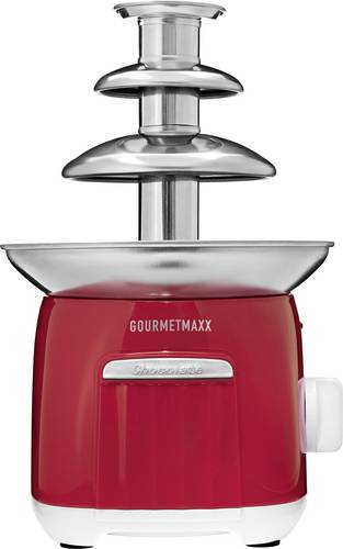 GourmetMaxx 30444 Schokoladenbrunnen Rot/Weiß