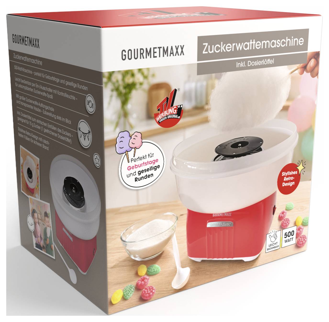 Produktbox für GOURMETMAXX „Zuckerwattemaschine