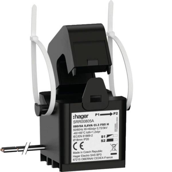 Hager SRR00805A Klappwandler Primärstrom 80A Sekundärstrom 5A 1St.