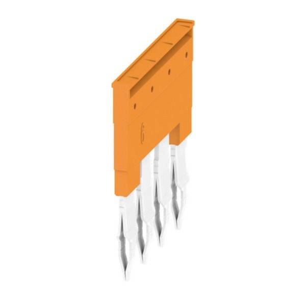 Orange vier-polige elektrische Anschlussblock-Steckerverbinder mit Metallkontaktstiften