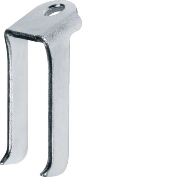 Metallklammer in U-Form mit Befestigungsloch an der Oberseite