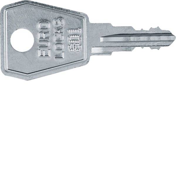 Silberner EURO LOCK-Schlüssel mit der Prägung „801
