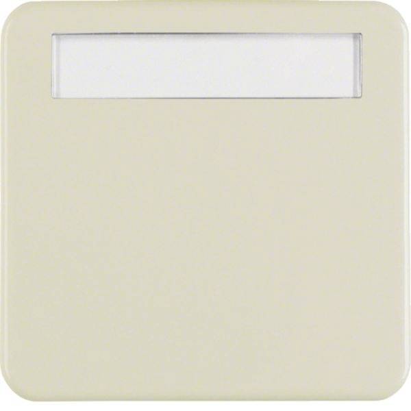 Beige digitale Badezimmerwaage mit leerer rechteckiger Anzeige oben.