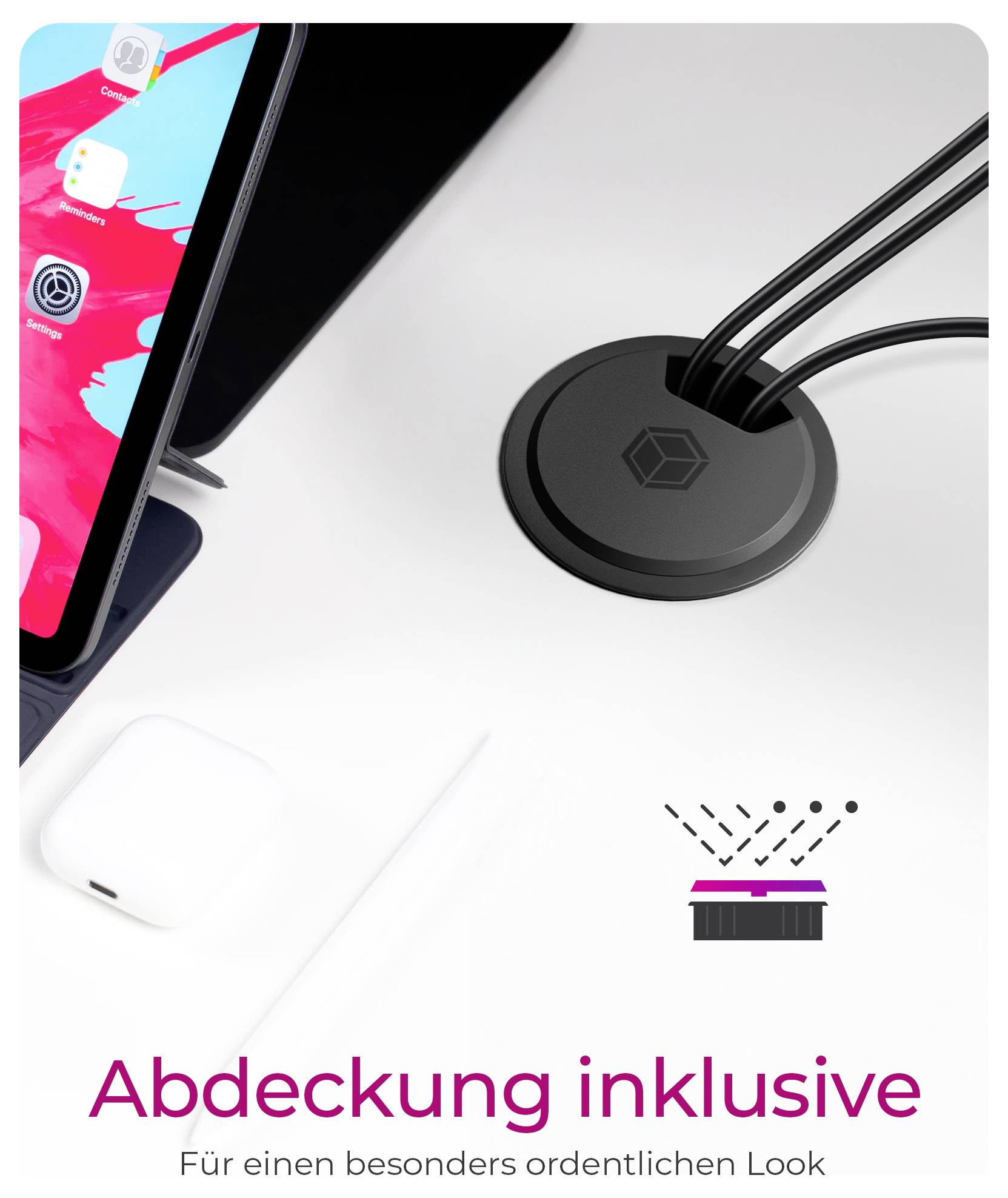 ICY BOX USB Ladegerät 30W 2x USB-A, 1x USB-C® Schwarz Innenbereich