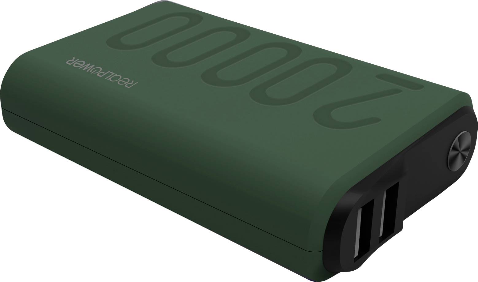 Grüne tragbare Powerbank mit „20000