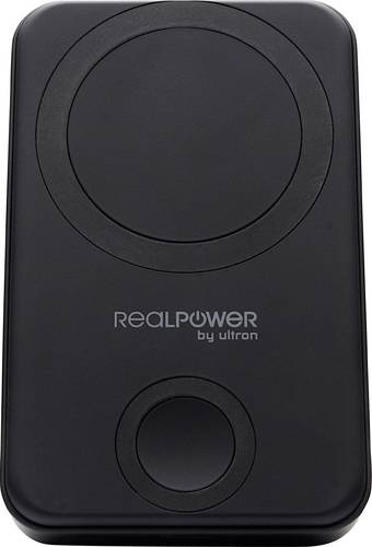 RealPower PB-10000 MAG Powerbank 10000 mAh Magsafe Li-Ion Schwarz