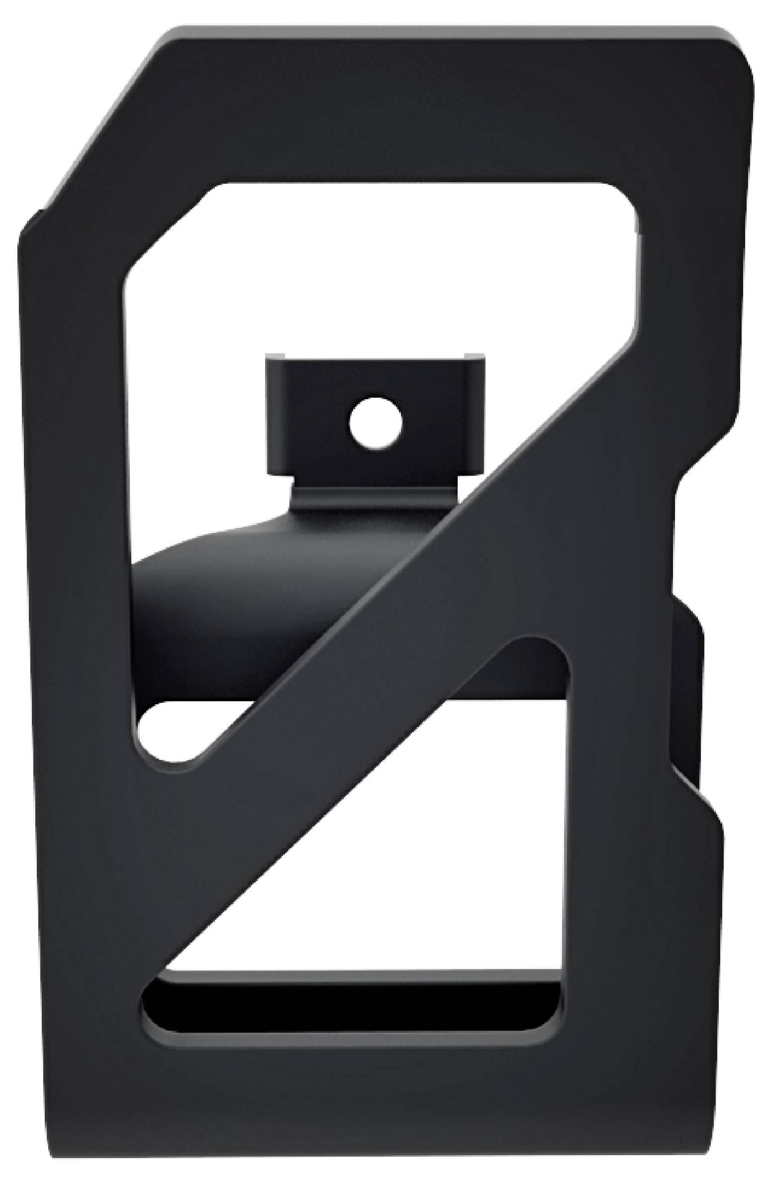 Schwarze Kraftstoffpumpe mit einem diagonalen Schrägstrich, was anzeigt, dass kein Kraftstoff vorhanden ist oder Kraftstoff nicht verfügbar ist.