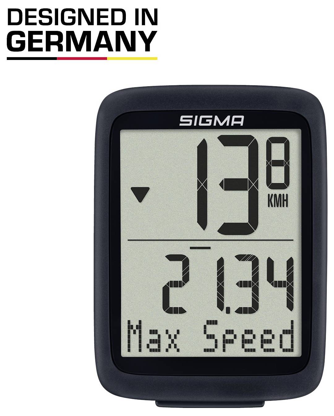Sigma BC 10.0 WL ATS Fahrradcomputer, kabellos Codierte Übertragung mit Radsensor