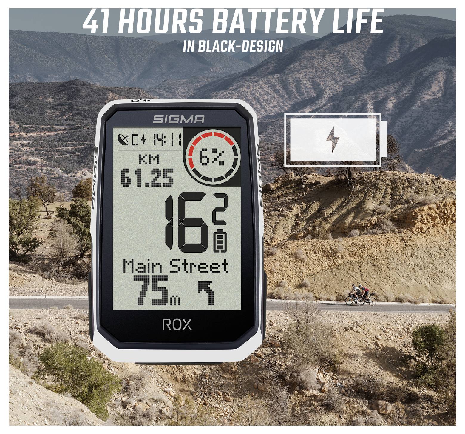 Sigma ROX 4.0 (White) Endurance Fahrradcomputer, kabellos Bluetooth