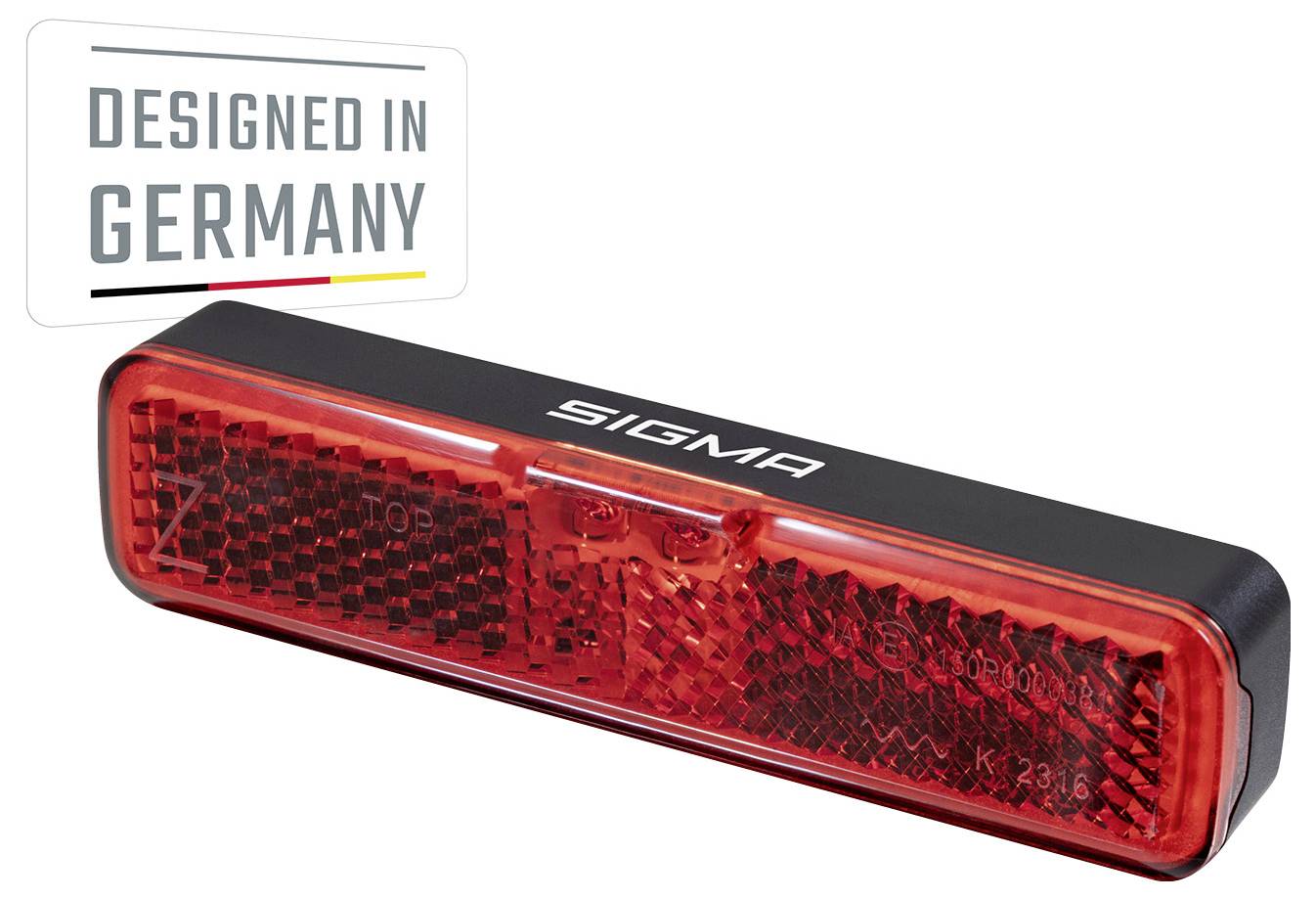 Sigma Fahrrad-Rücklicht EOX RL RACK BRAKE w/fixing material LED über Bordnetz