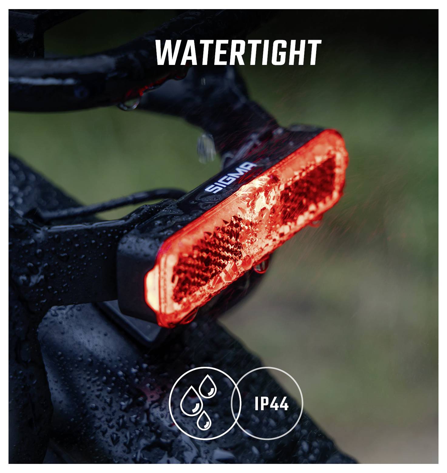 Sigma Fahrrad-Rücklicht EOX RL RACK BRAKE w/fixing material LED über Bordnetz