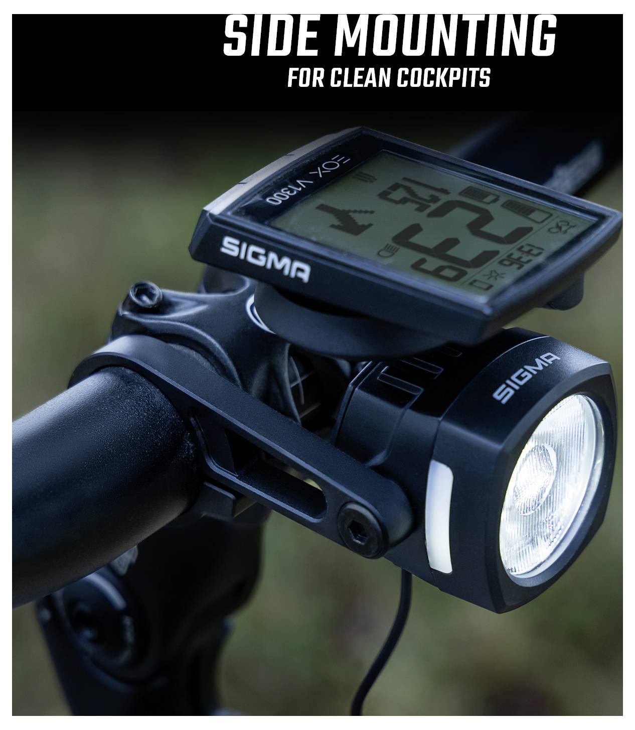 Sigma Fahrrad-Scheinwerfer EOX FL 150 w/Mount & Extension Cable LED über Bordnetz