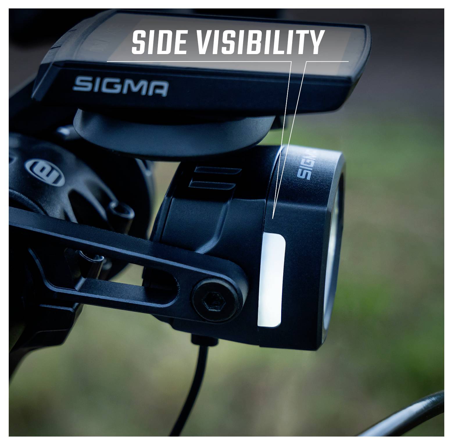 Sigma Fahrrad-Scheinwerfer EOX FL 150 w/Mount & Extension Cable LED über Bordnetz