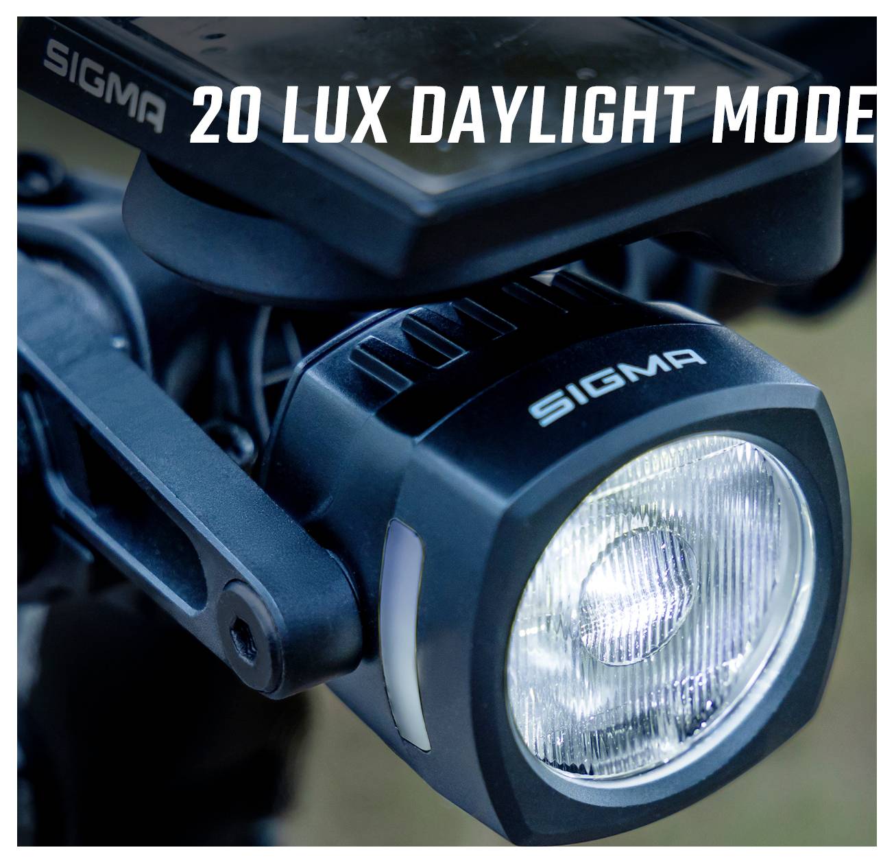 Sigma Fahrrad-Scheinwerfer EOX FL 150 w/Mount & Extension Cable LED über Bordnetz