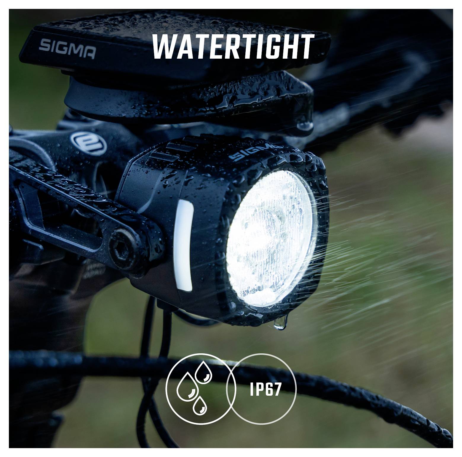 Sigma Fahrrad-Scheinwerfer EOX FL 150 w/Mount & Extension Cable LED über Bordnetz