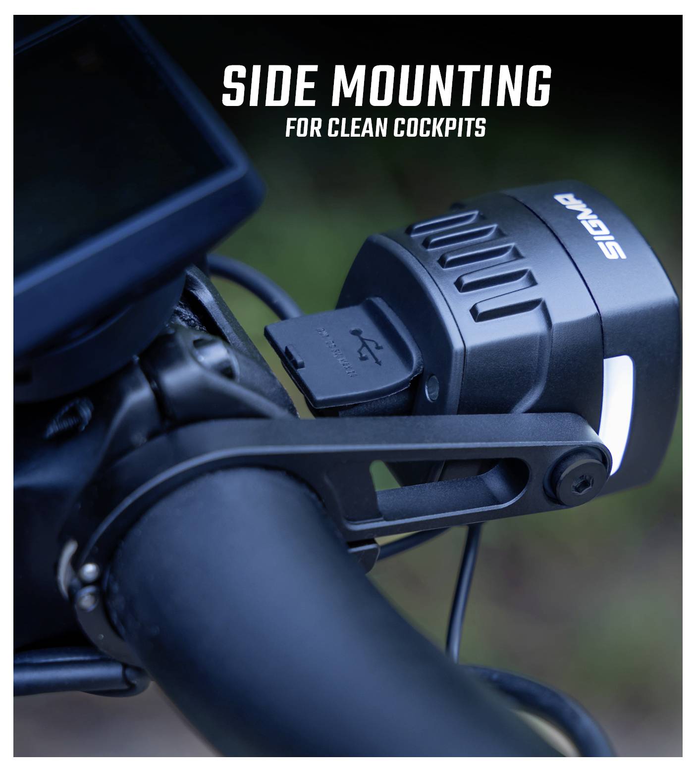 Sigma Fahrrad-Scheinwerfer EOX FL 170 HB w/Mount & Extension Cable LED über Bordnetz