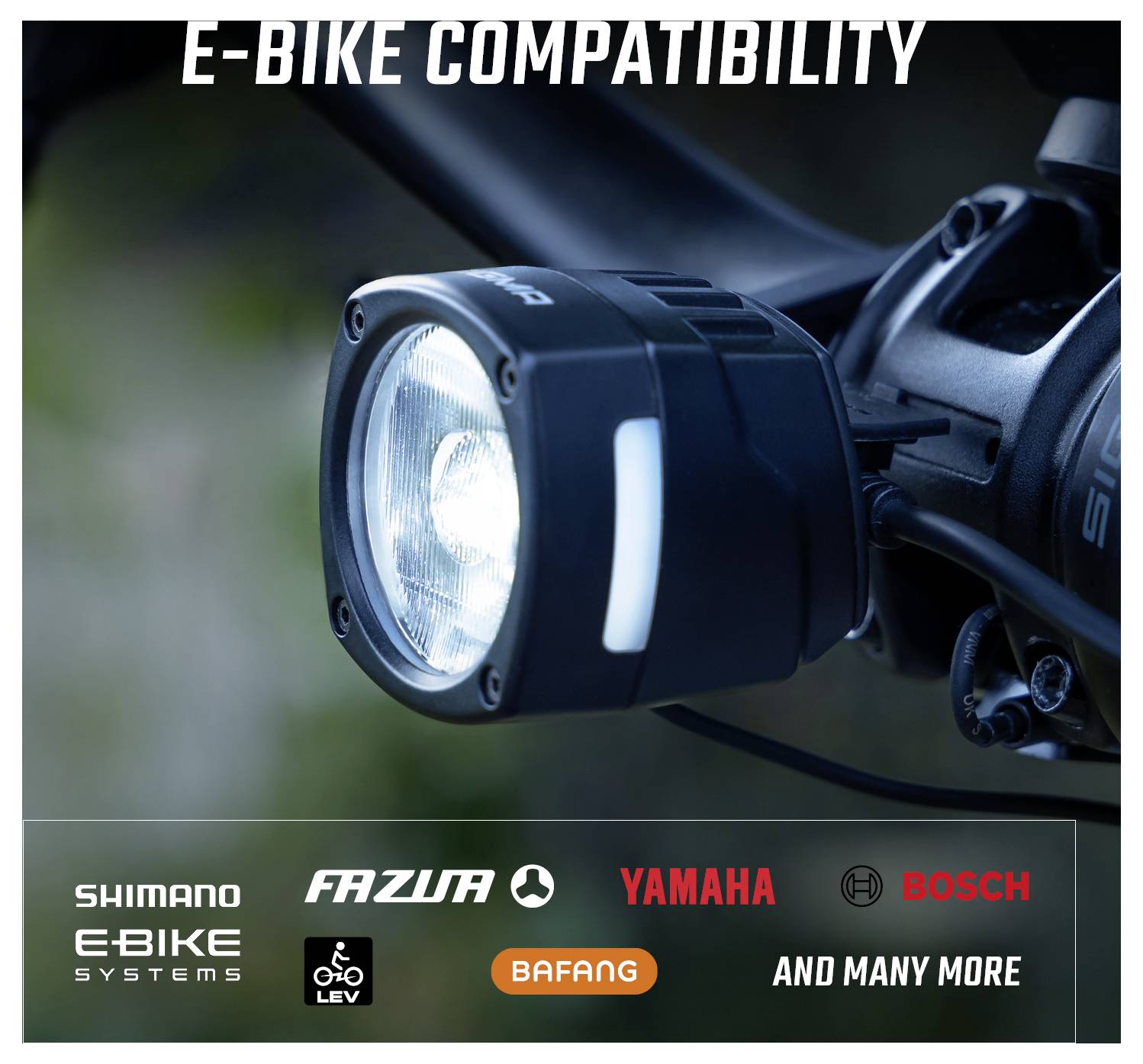 Sigma Fahrrad-Scheinwerfer EOX FL 170 HB w/Mount & Extension Cable LED über Bordnetz