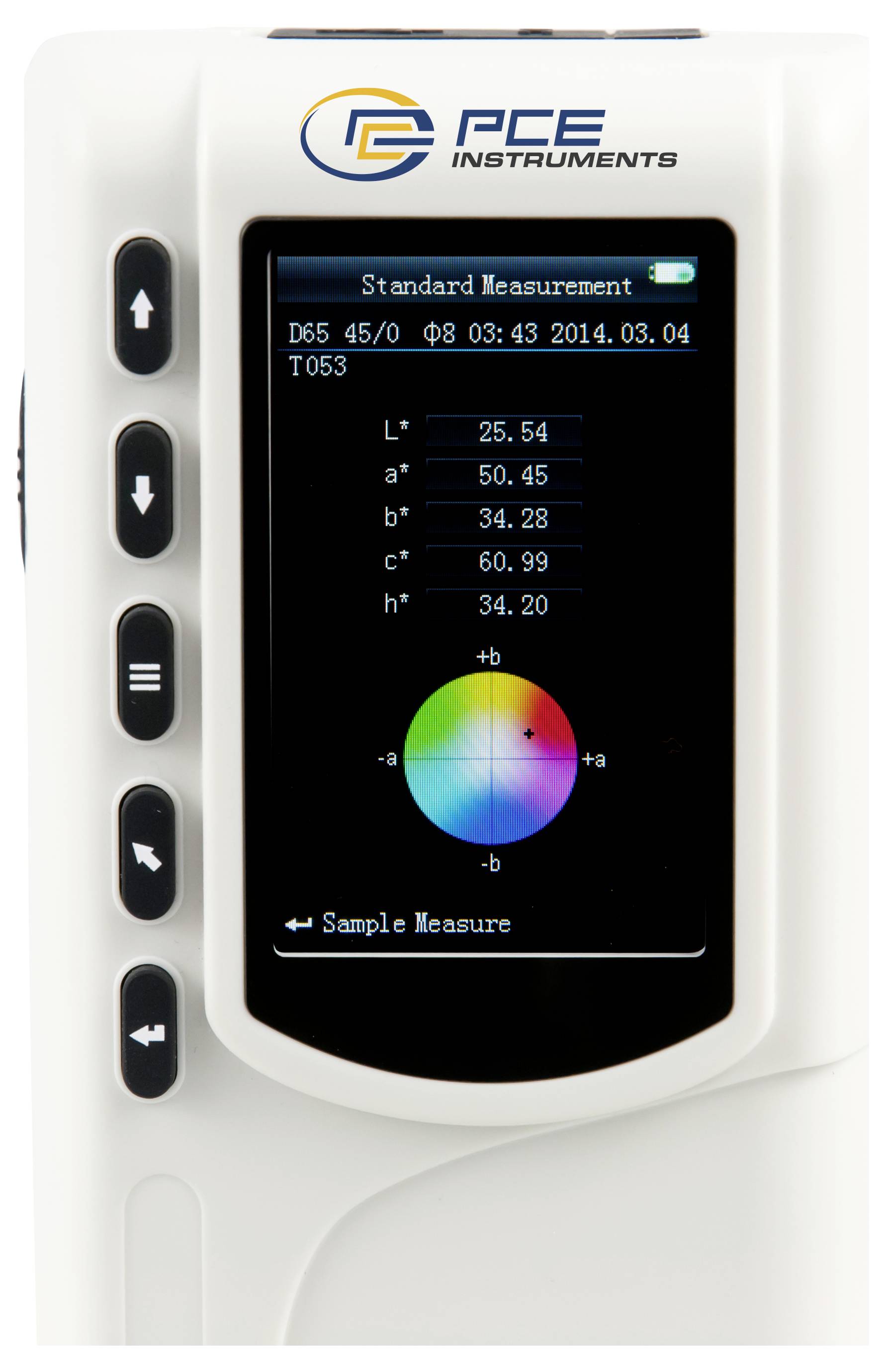 PCE Instruments tragbares Farbmessgerät mit 