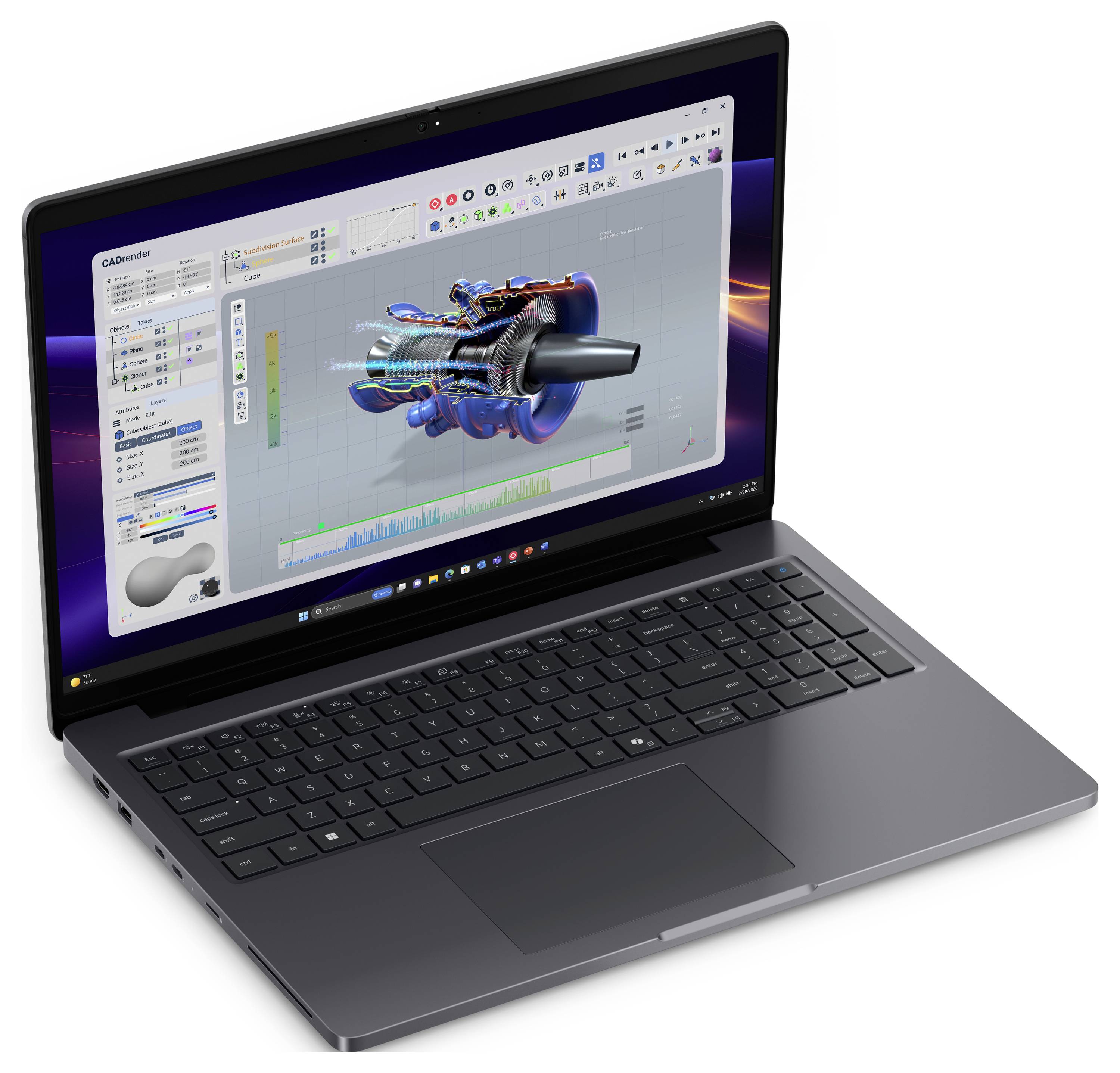 Dell Workstation Notebook 40.6cm (16 Zoll) 366H 6GB RAM 1TB SSD Deutsch, QWERTZ Intel Intel-Grafik NVIDIA RTX PRO 500 Blackwell GD