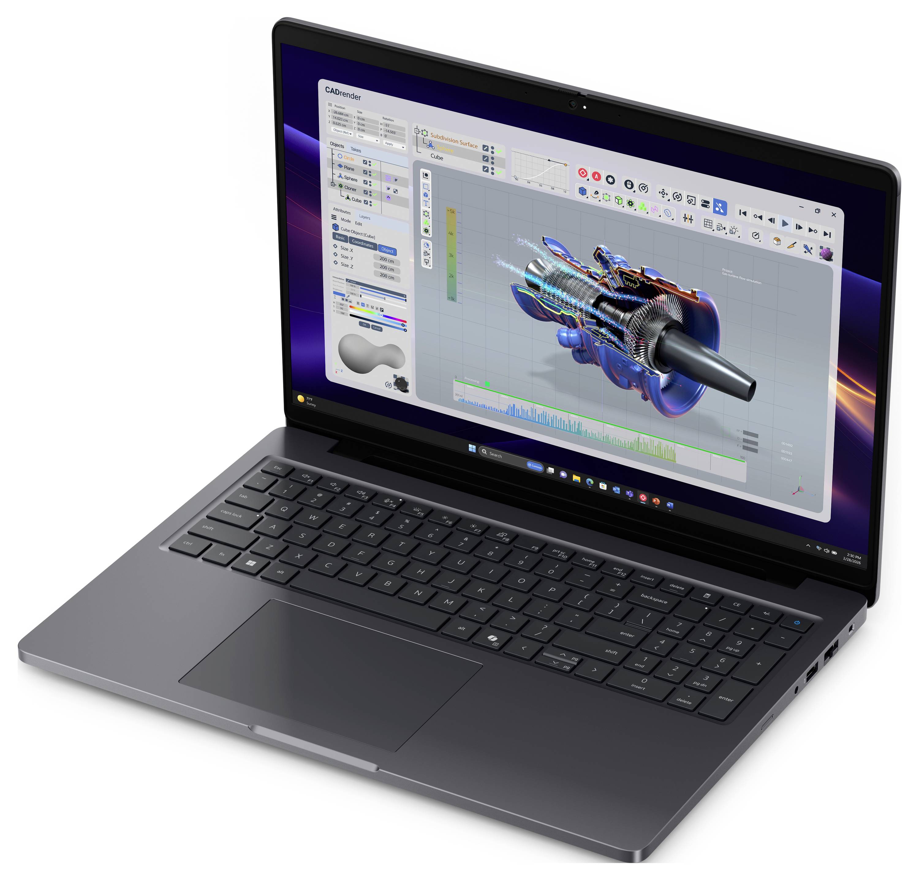 Dell Workstation Notebook 40.6cm (16 Zoll) 386H 8GB RAM 1TB SSD Deutsch, QWERTZ Intel Intel-Grafik NVIDIA RTX PRO 2000 Blackwell G