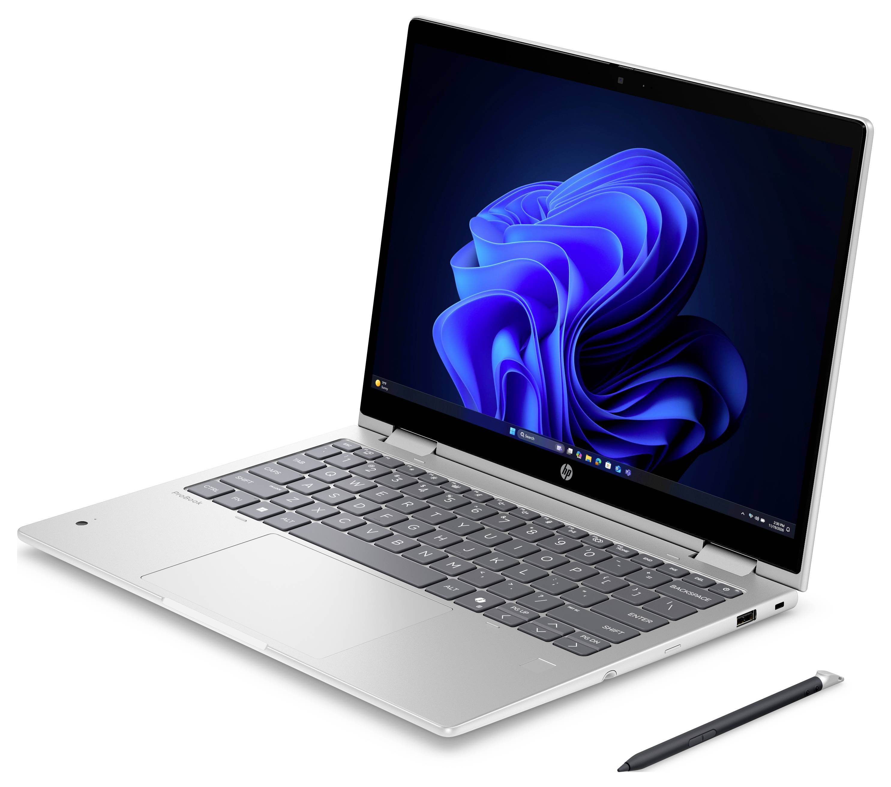 HP Notebook 33.8cm (13.3 Zoll) WUXGA 32GB RAM 512GB SSD Deutsch, QWERTZ Intel Intel-Grafik Silber E4MX0ET
