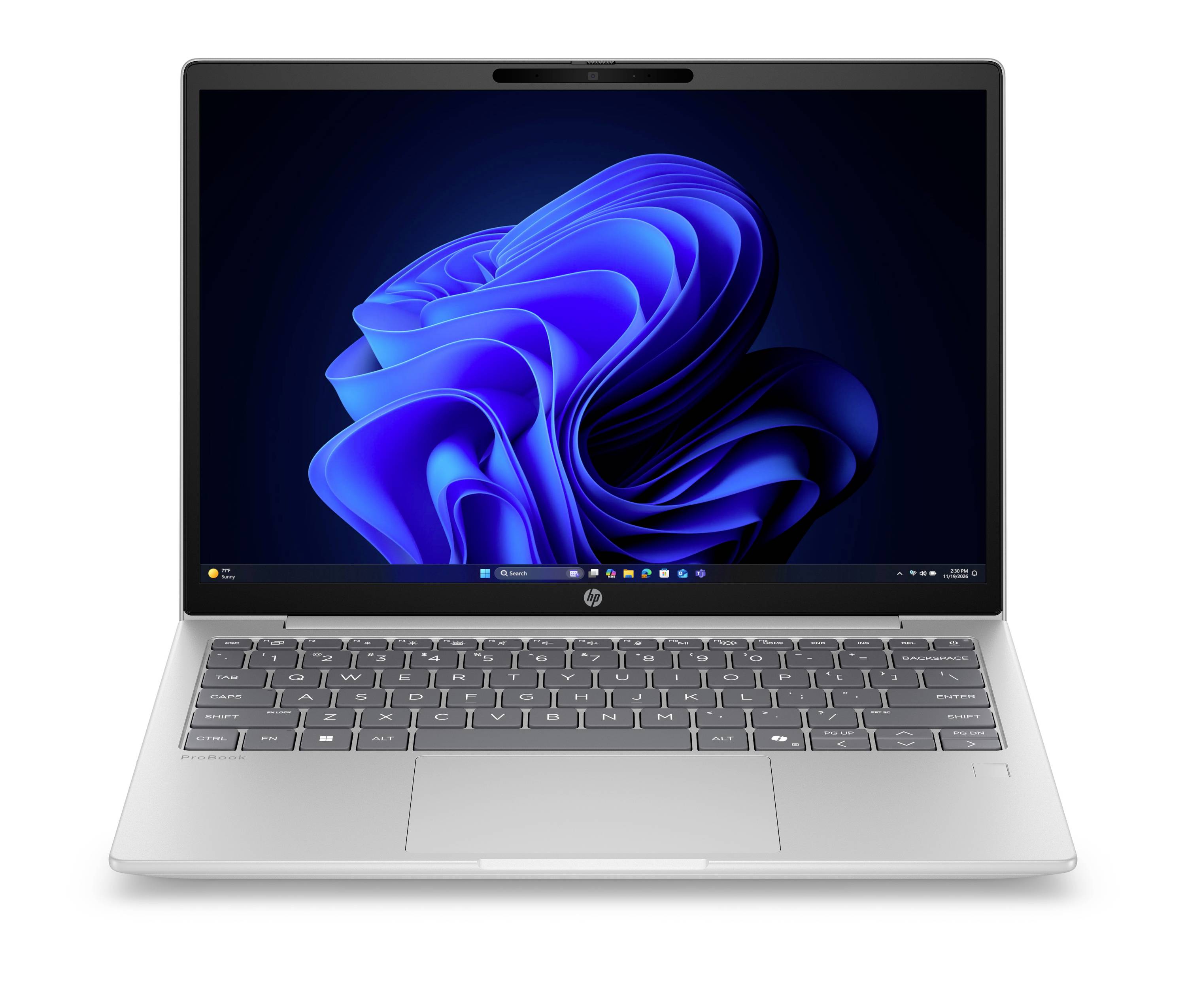 HP Notebook 33.8cm (13.3 Zoll) WUXGA 16GB RAM 512GB SSD Deutsch, QWERTZ Intel Intel-Grafik Silber E4MW0ET