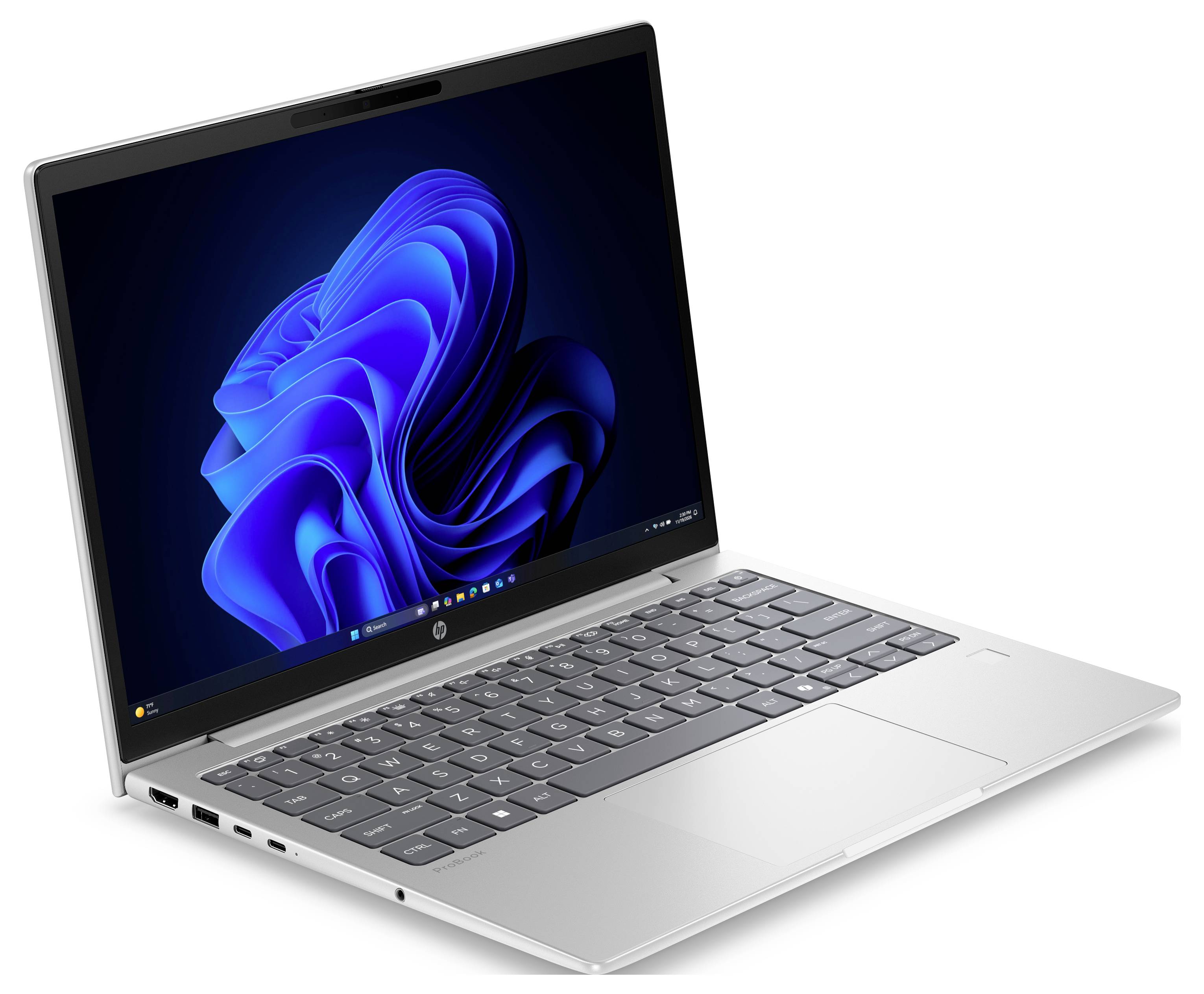 HP Notebook 33.8cm (13.3 Zoll) WUXGA 16GB RAM 512GB SSD Deutsch, QWERTZ Intel Intel-Grafik Silber E4MW0ET
