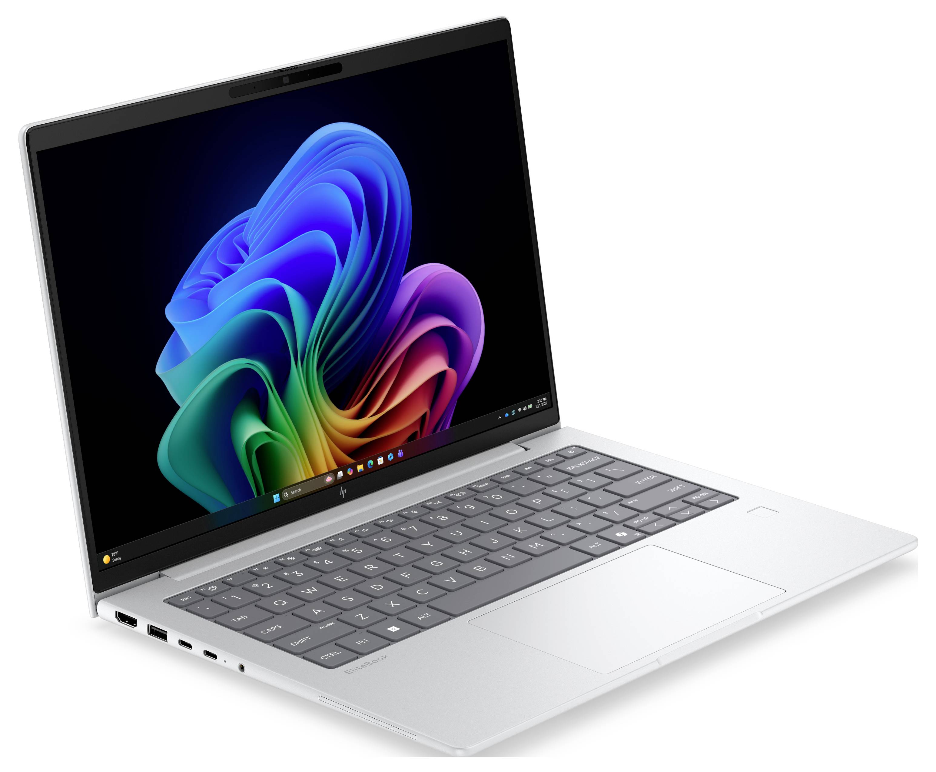 HP Workstation Notebook 35.6cm (14 Zoll) WUXGA 16GB RAM 512GB SSD Deutsch, QWERTZ Qualcomm Silber E4VA9ET