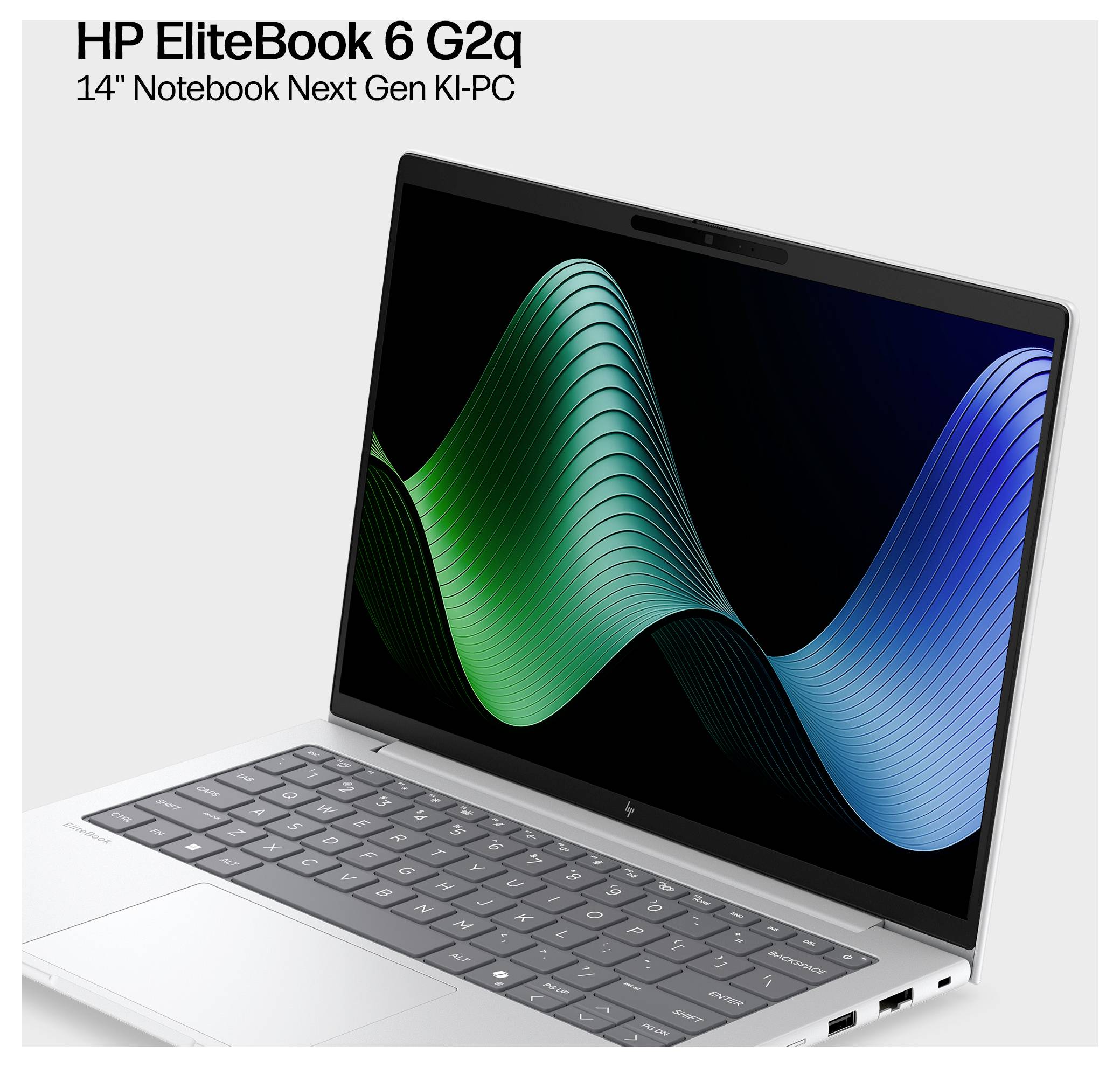 HP Workstation Notebook 35.6cm (14 Zoll) WUXGA 16GB RAM 512GB SSD Deutsch, QWERTZ Qualcomm Silber E4VA9ET