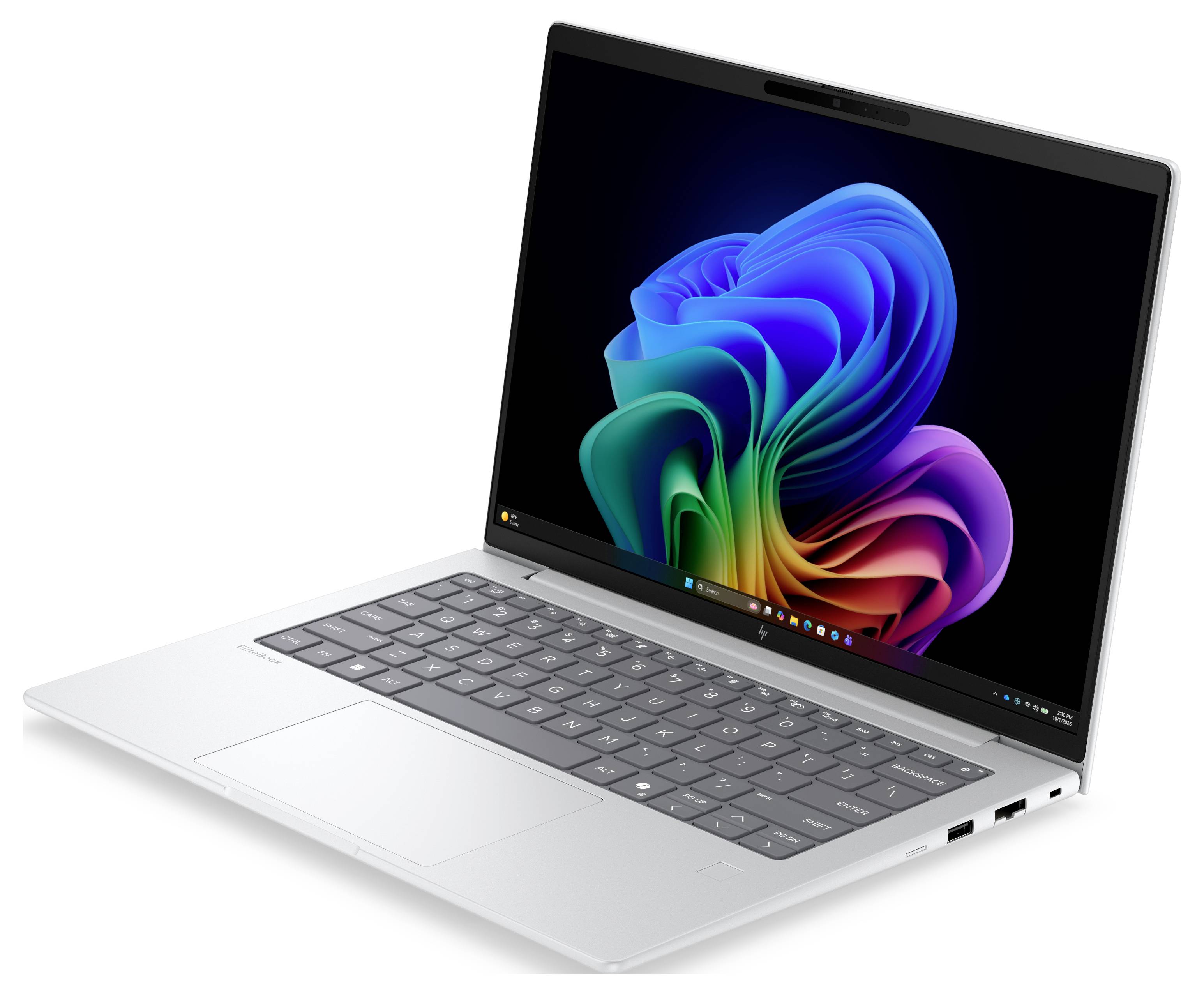 HP Workstation Notebook 35.6cm (14 Zoll) WUXGA 16GB RAM 512GB SSD Deutsch, QWERTZ Qualcomm Silber E4VA9ET
