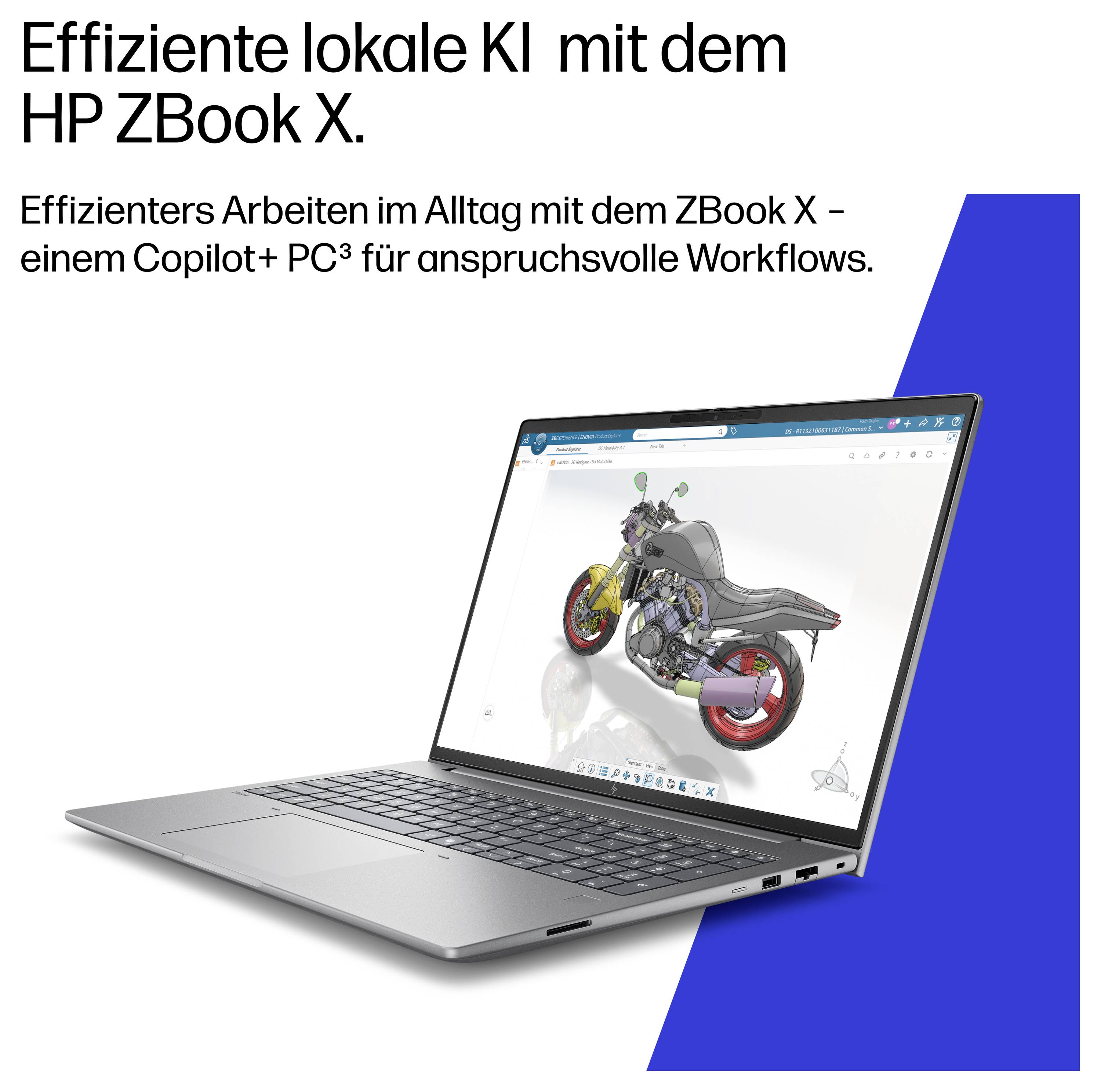 HP Notebook 40.6cm (16 Zoll) 2.5K 356H 8GB RAM 1TB SSD Deutsch, QWERTZ Intel Intel-Grafik NVIDIA RTX PRO 2000 Blackwell GDDR7