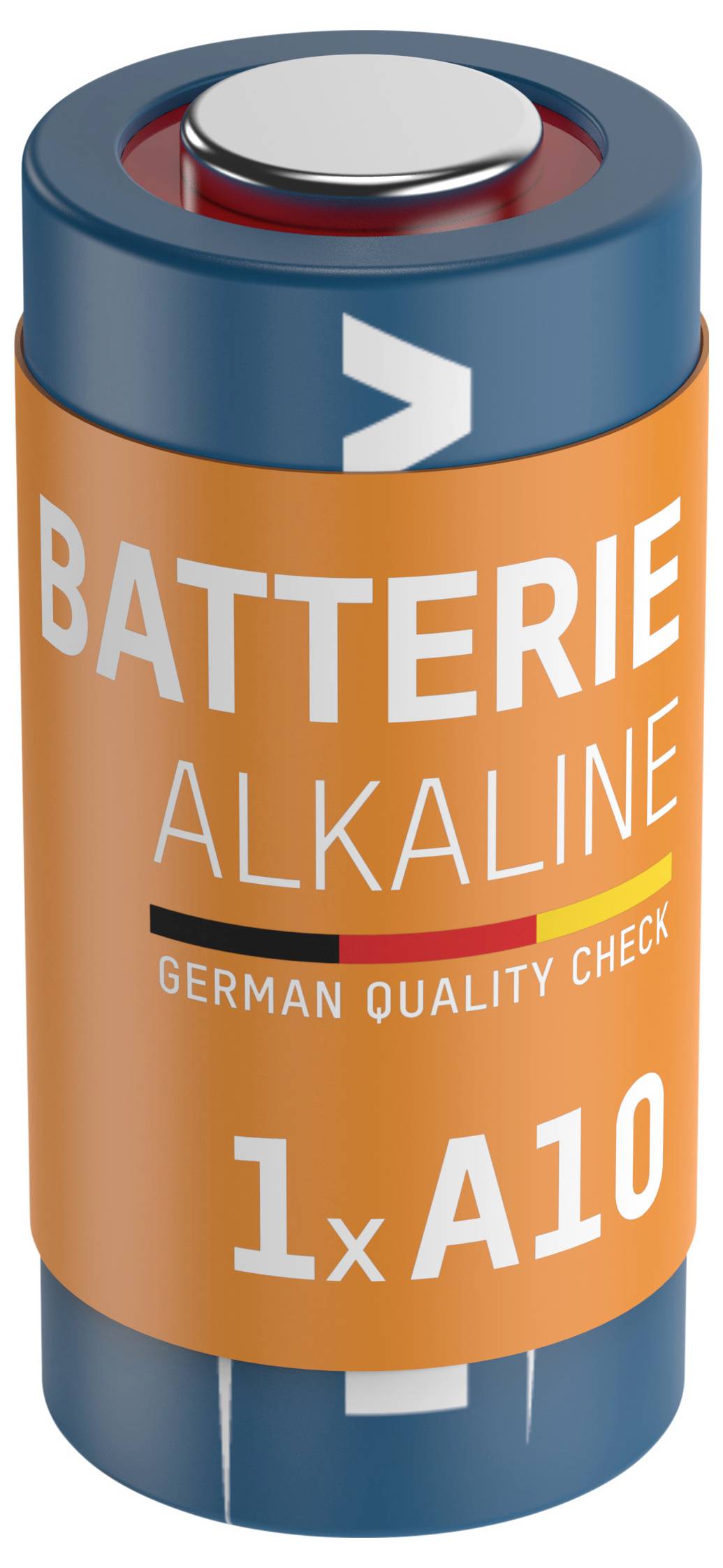 Alkalische Batterie mit Beschriftung 