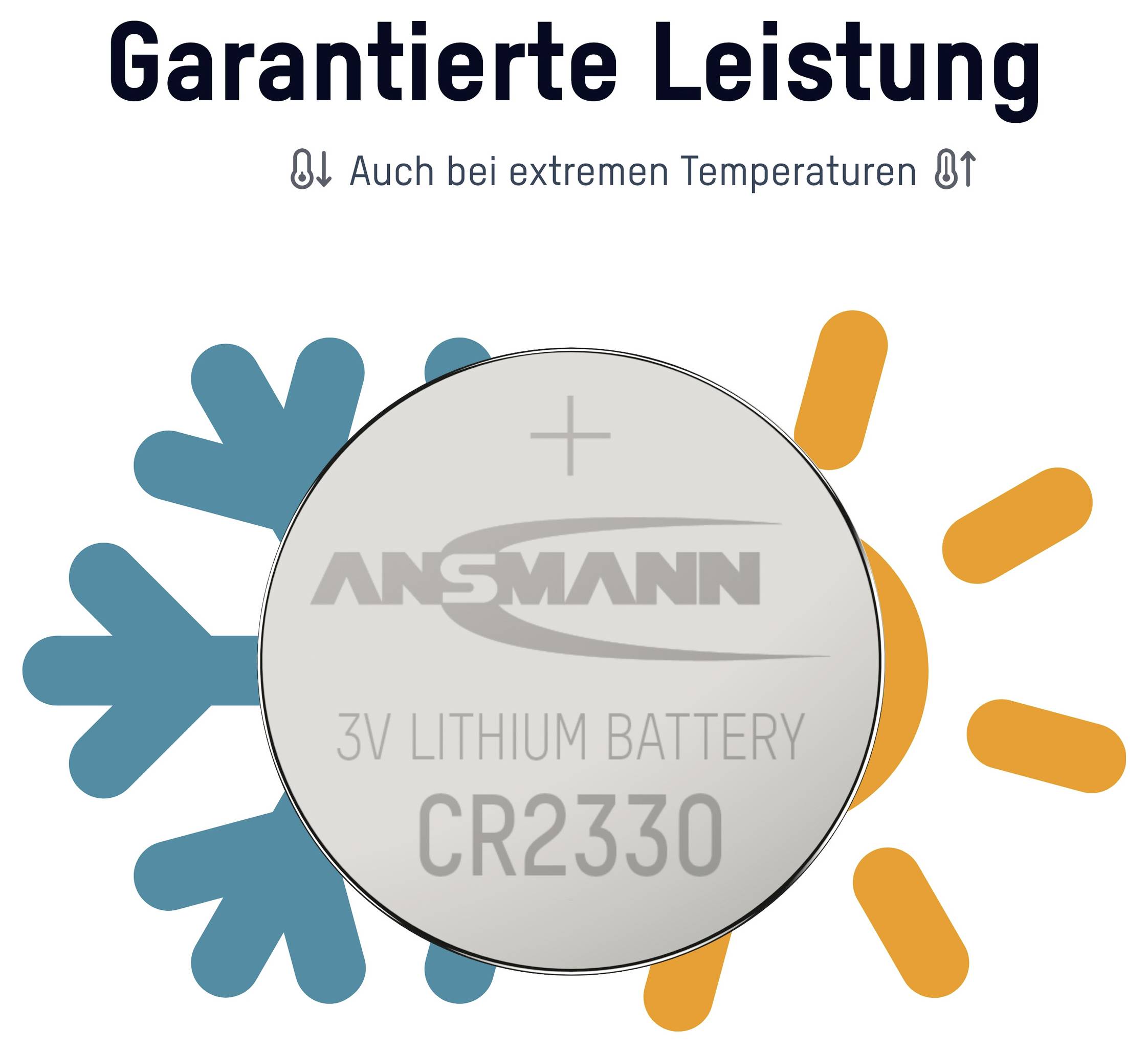 Ansmann CR2330 Lithium-Batterie mit 