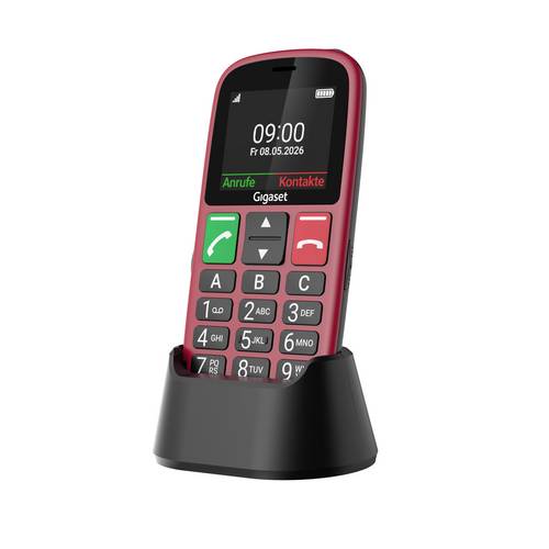 Gigaset GL30 5.59 cm (2.2") 106 g Red Senior phone - Gigaset GL30,
