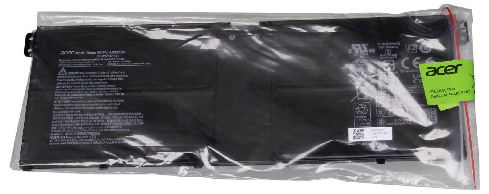 Acer Notebook-Akku Akku KT.0040G.016 15.52V 4189 mAh