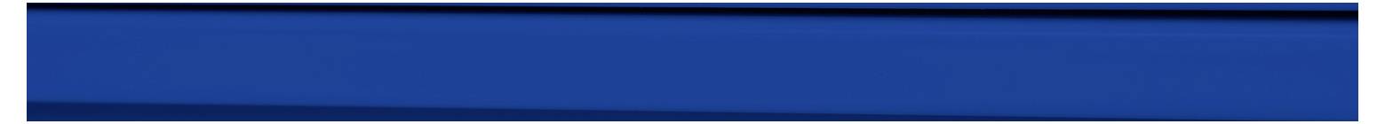 Ein einfaches horizontales blaues Farbverlauf-Banner mit einer dunkelmarineblauen oberen Kante und hellerer blauer Mitte.
