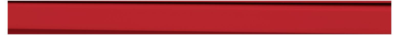 Ein dünnes horizontales rotes Banner mit schwarzem Umriss und hellgrauem Hintergrund darunter.