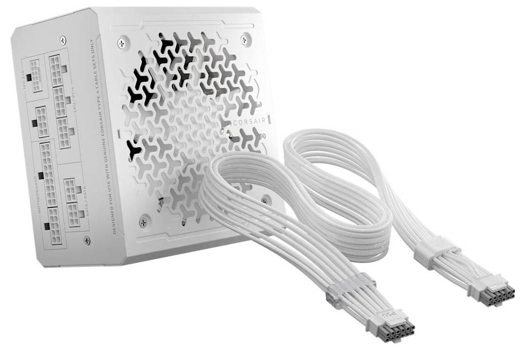 Corsair "RMe White Series, RM1000e (2026), Cyben PC Netzteil 1000 W ATX