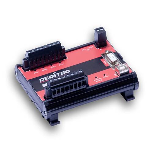 Deditec CAN-O4-R4 CAN-O4-R4 I/O-Modul CAN, Micro-USB Anzahl digitale Ausgänge: 4 Anzahl digitale Ei