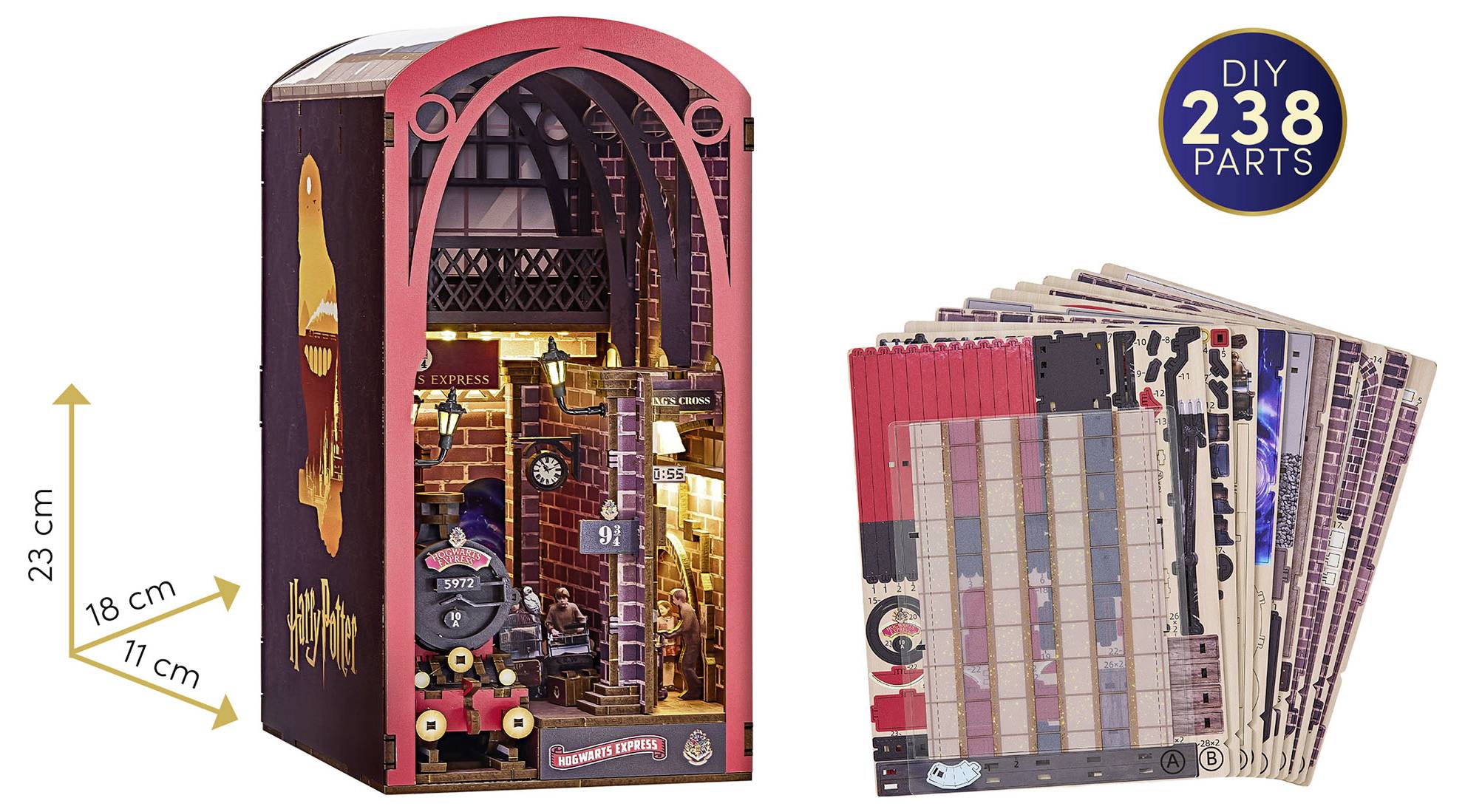 Revell Holz "Tiny Adventures - Harry Potter "Hogwarts Express"" Book Nook