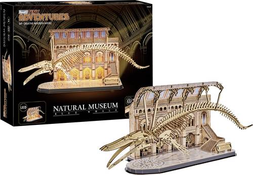 Revell Holz Tiny Adventures - Natural Museum Blue Whale 3D-Puzzle