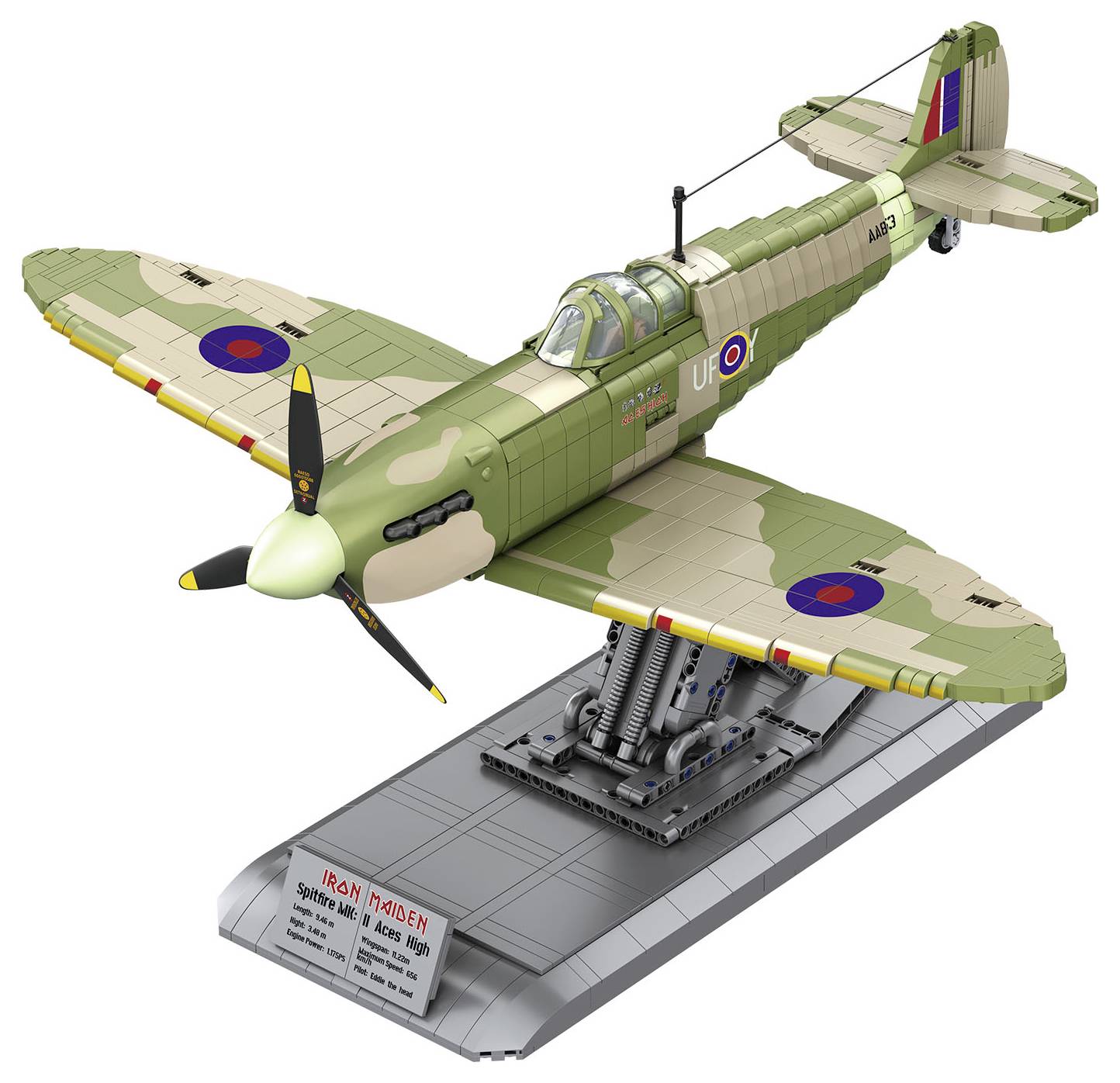 Revell 00962 "Iron Maiden Spitfire MK.II Aces High" - Brick System Bausatz 1:18
