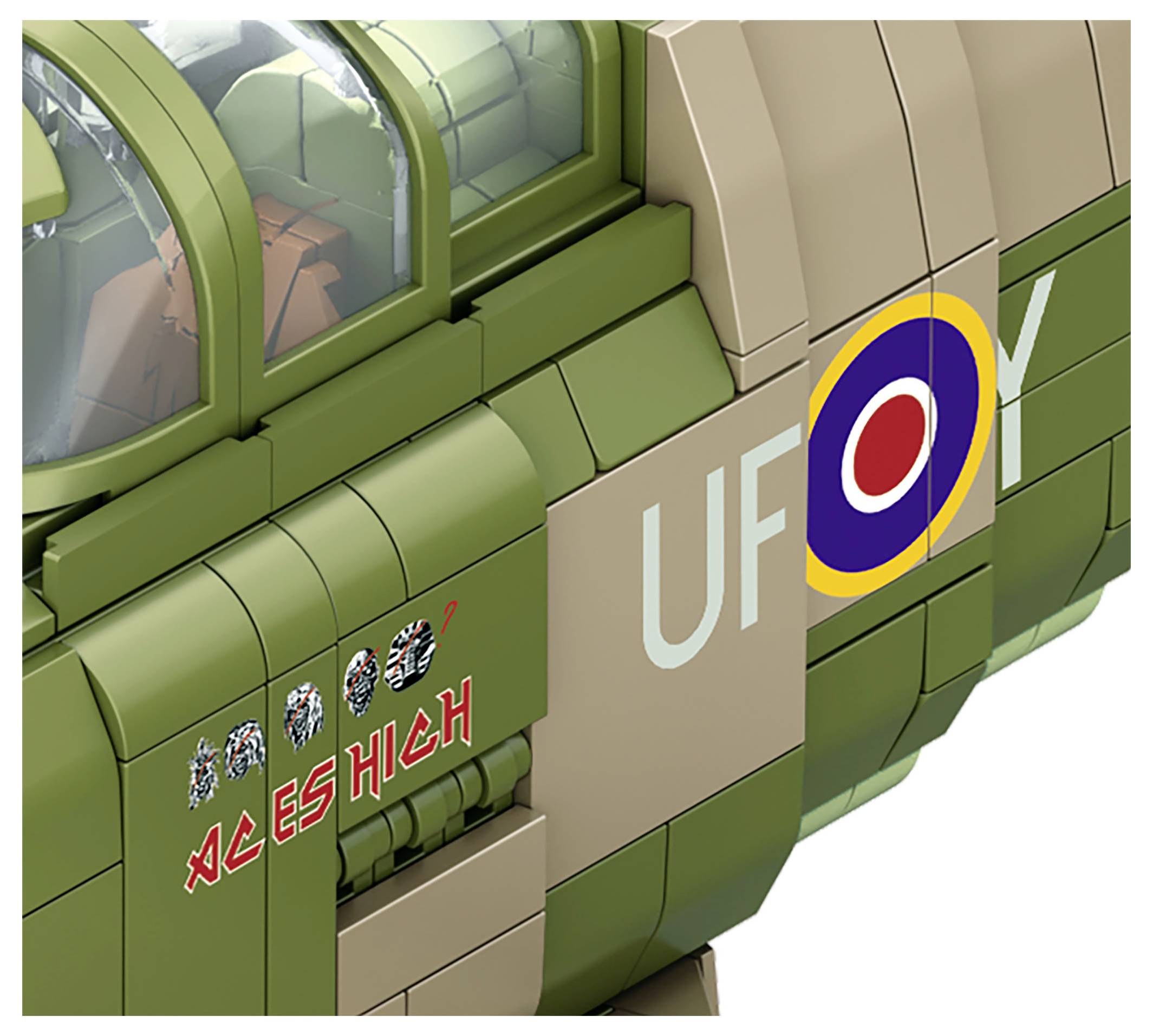 Revell 00962 "Iron Maiden Spitfire MK.II Aces High" - Brick System Bausatz 1:18