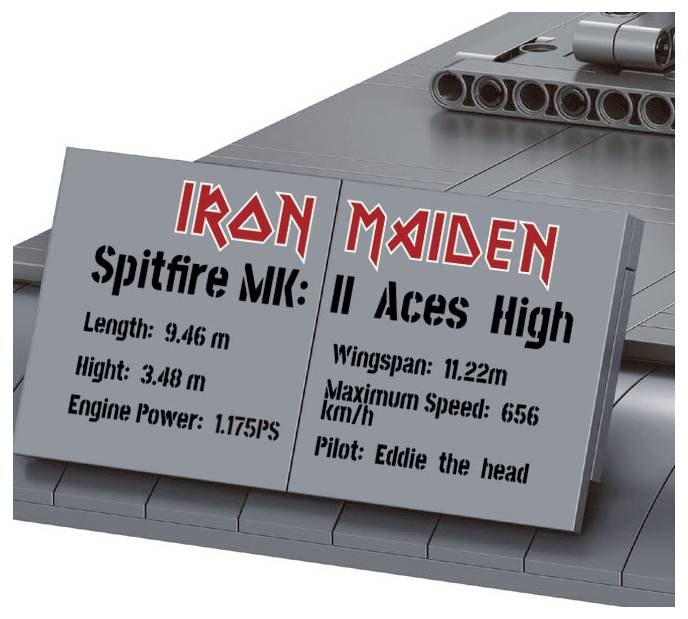 Revell 00962 "Iron Maiden Spitfire MK.II Aces High" - Brick System Bausatz 1:18
