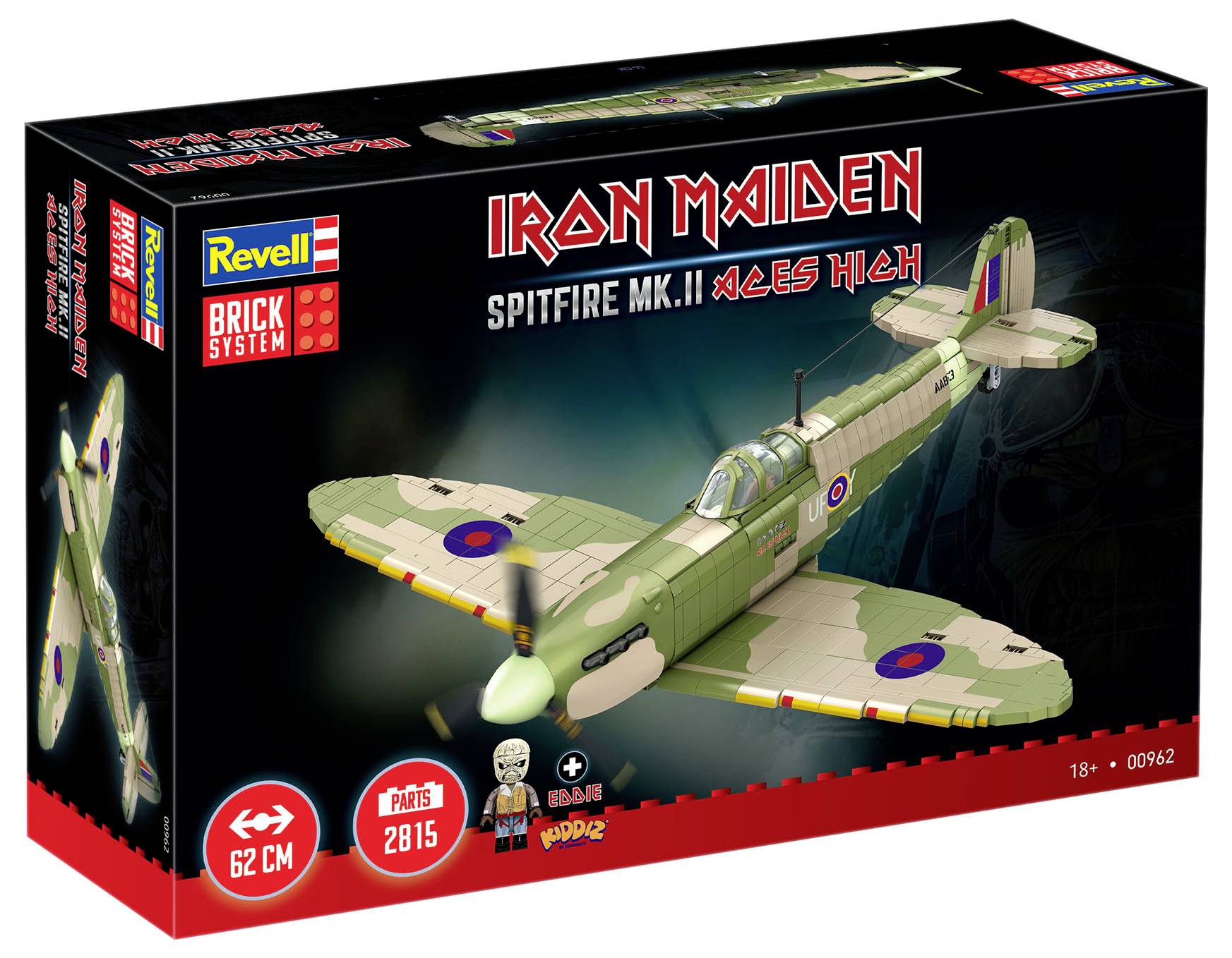 Revell 00962 "Iron Maiden Spitfire MK.II Aces High" - Brick System Bausatz 1:18