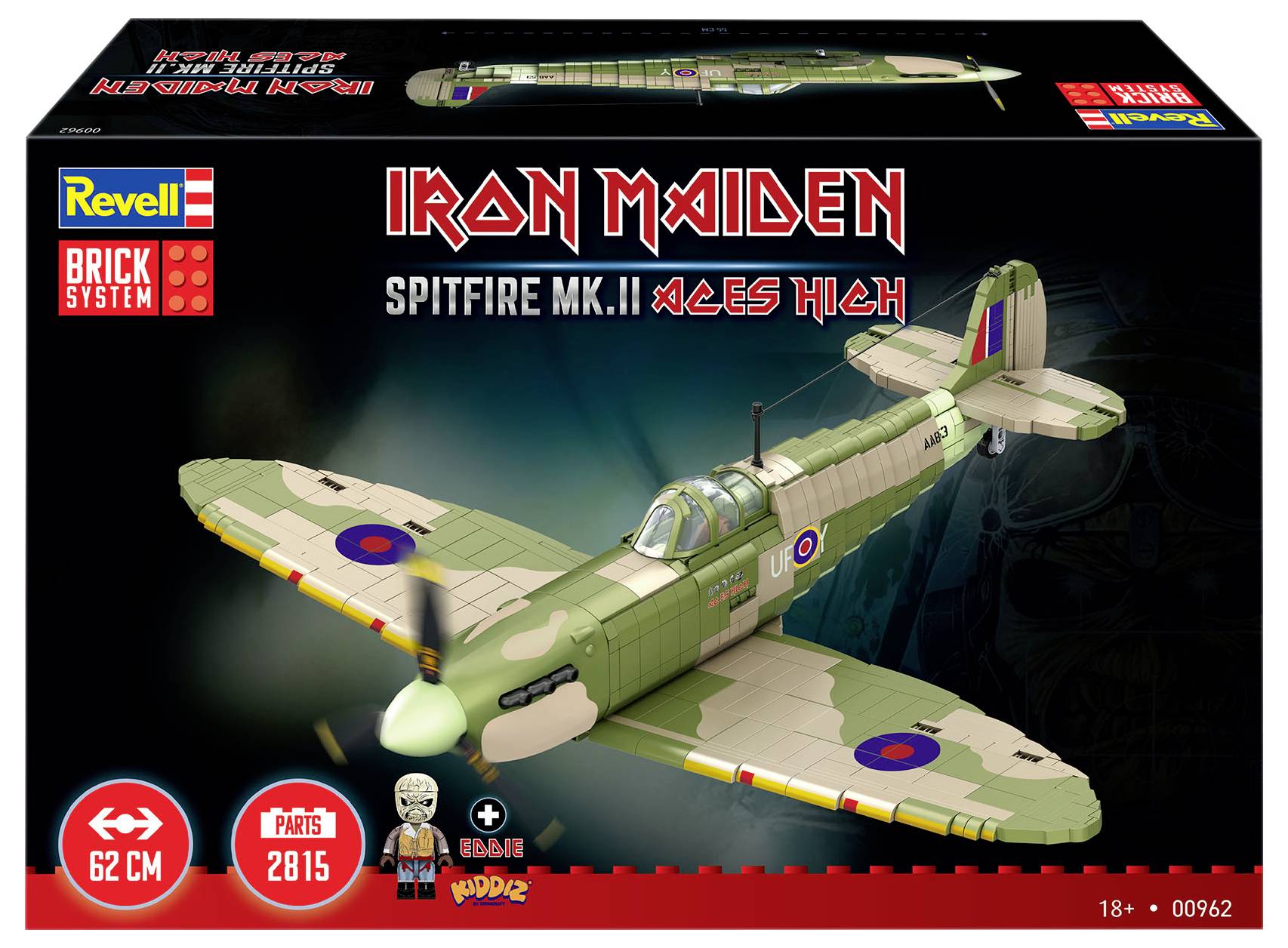 Revell 00962 "Iron Maiden Spitfire MK.II Aces High" - Brick System Bausatz 1:18