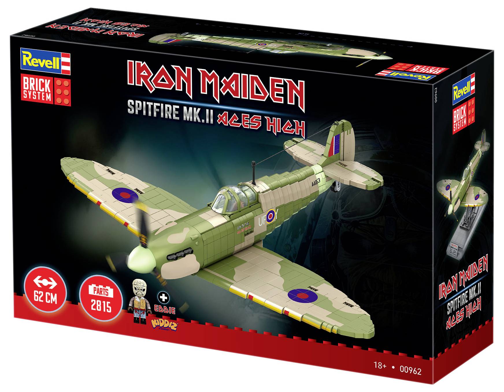 Revell 00962 "Iron Maiden Spitfire MK.II Aces High" - Brick System Bausatz 1:18