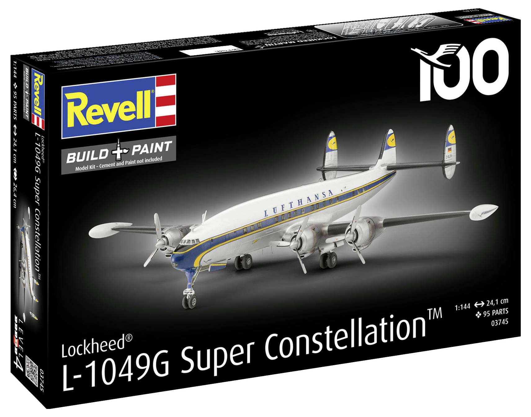 Revell 03745 Lockheed L-1049G Super Constellation Flugmodell Bausatz 1:144